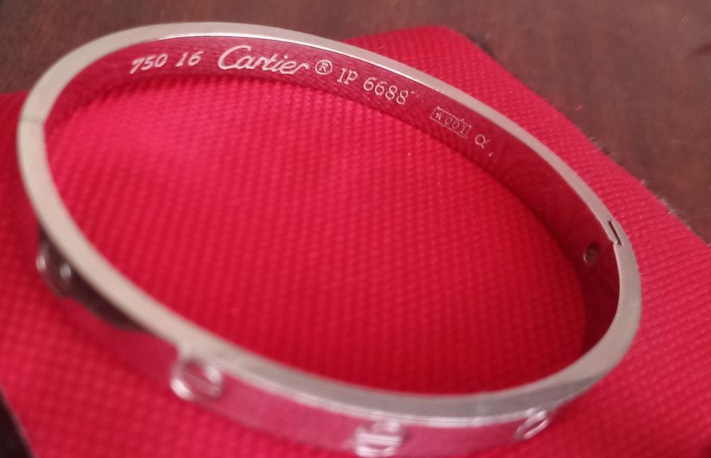 браслет cartier love 750  17 розмір ip 6688