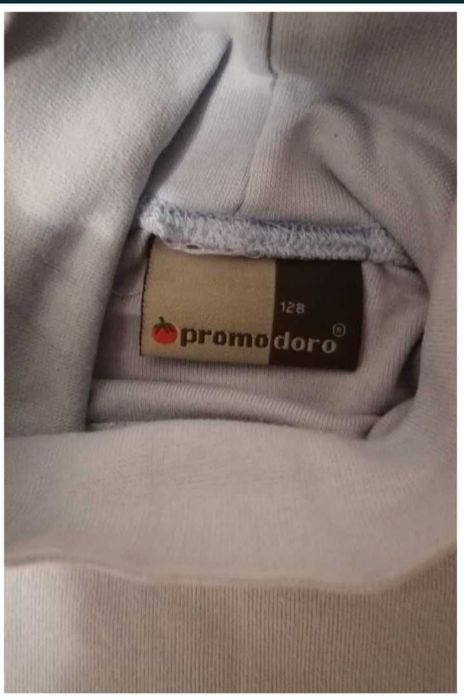 Bluzka golf r. 128 niebieski dla dziewczynki lub chłopca.