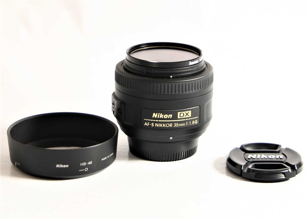 Lente Nikon AF-S 35mm f\1.8 objetiva em excelentes condições