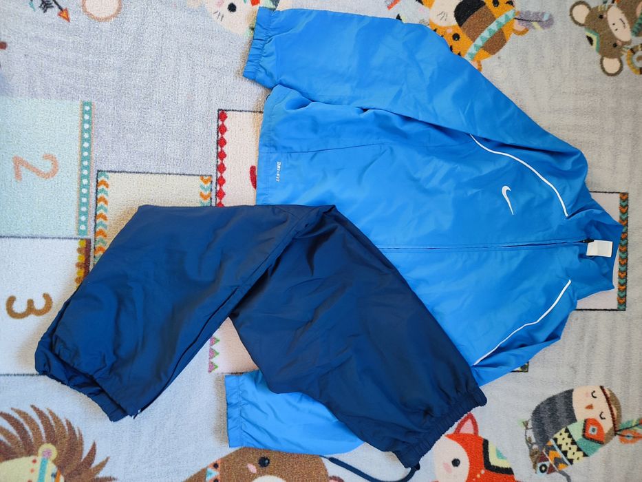 Dres sportowy męski bluza spodnie niebieski Nike rozm M