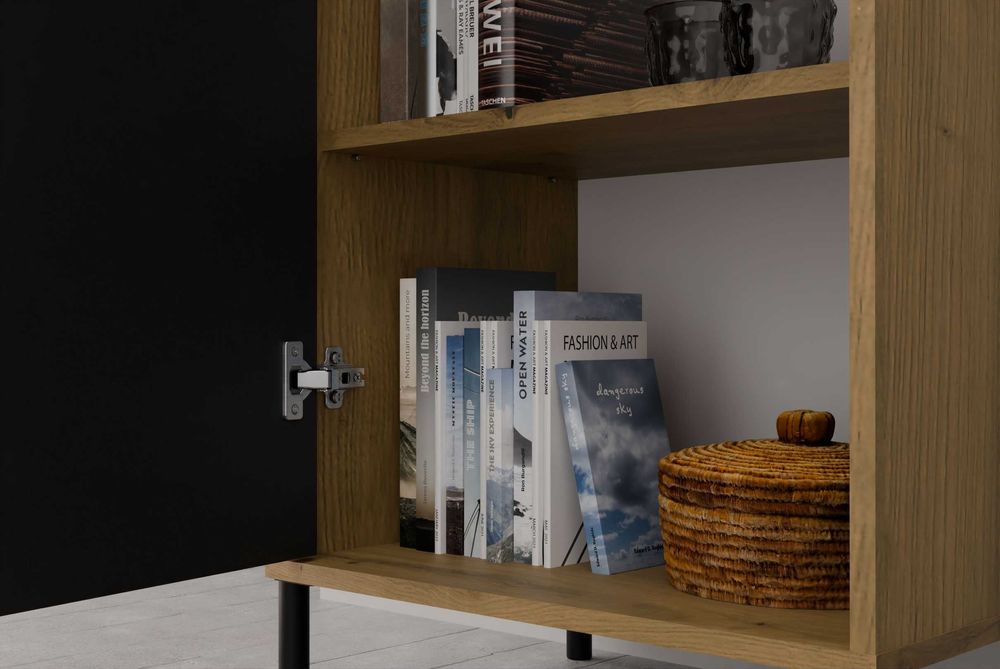 WITRYNA KAMARO 1DD SLIM Szafka Lamele Front Ryflowany Różne Kolory