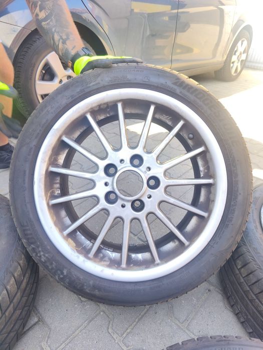 Komplet kół alufelgi BMW Styling 32 16" 5x120 + opony Bridgestone
