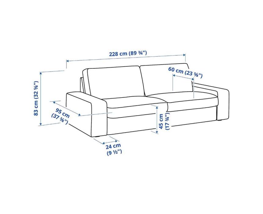 Sofá IKEA KIVIK 3 lugares