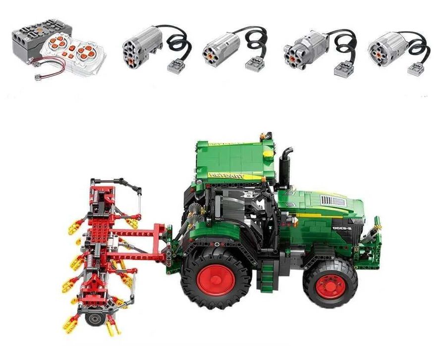 Zestaw Klocków Traktor Zielony + Akcesoria 1828el. ZKL.22015