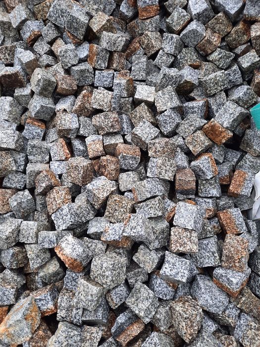 Kostka granitowa 4/6 szaro - ruda