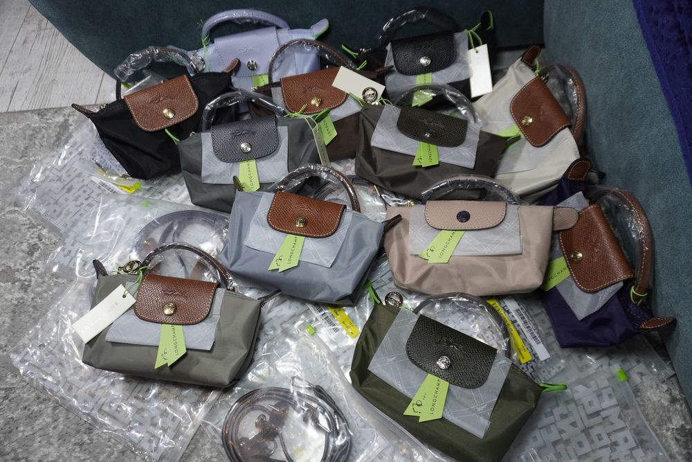 Сумка Longchamp mini le pliege + ремінь  і брелок тренд 2026 року