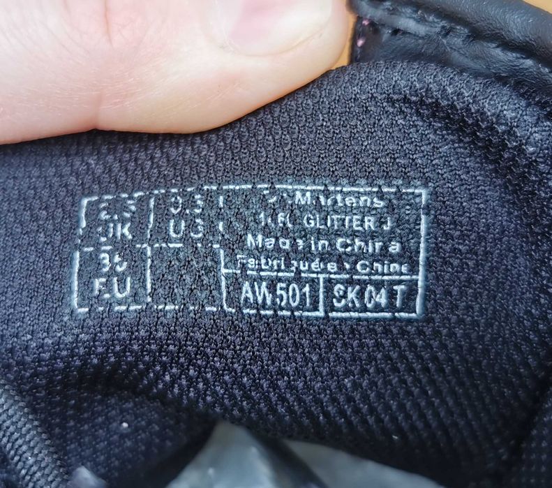 Ботинки розовые с блестками Dr. Martens на девочку 35 р. Оригинал