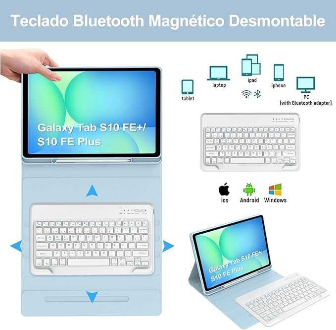 Klawiatura i etui do tabletu Samsung Tab S10 FE+/S10 FE Plus 13,1"