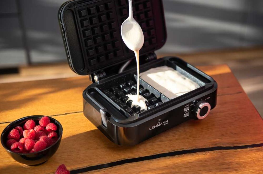 NOWA Gofrownica na 2 Duże gofry Regulacja Temperatury Mocna 2000w