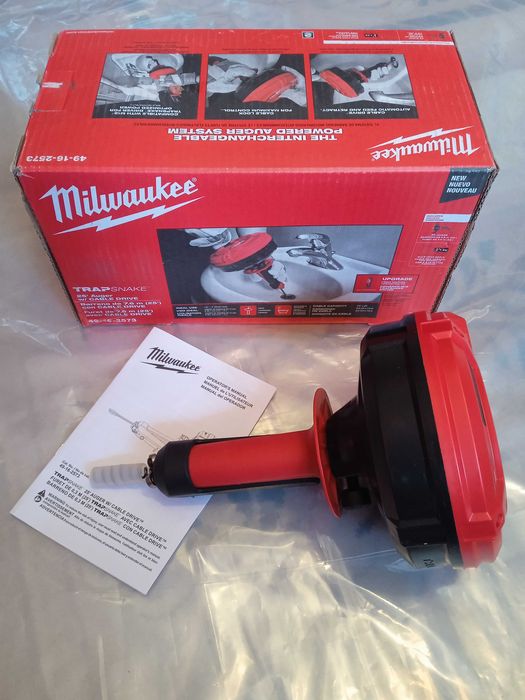 Milwaukee 49-16-2573 Шнек з тросом 7,6 метра для чистки каналізації