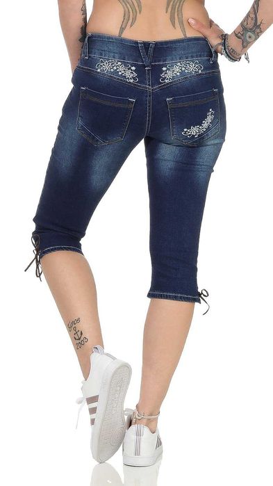 S Spodnie Jeansy 3/4 Hailys 70cm mały defekt