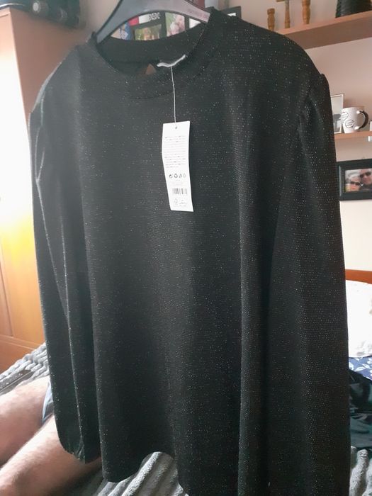 Bluzka wizytowa świąteczną czarna