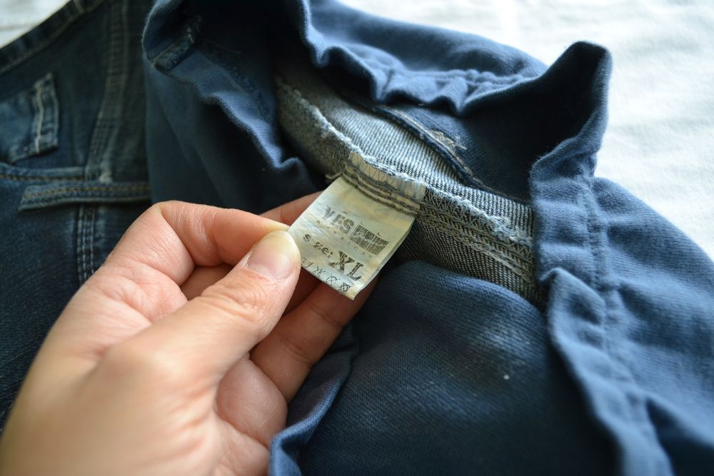 Jeansy spodnie ciążowe XL