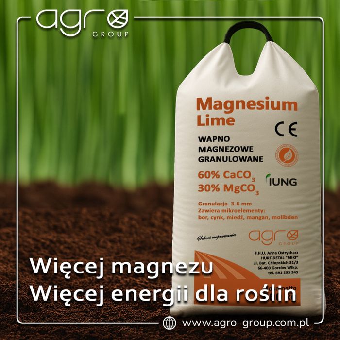 Wapno granulowane kredowe i magnezowe praz czarna  kreda PRODUCENT