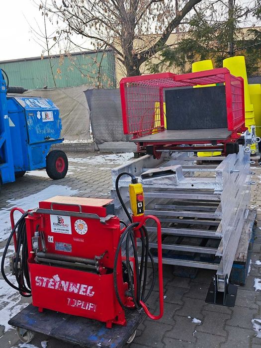 Winda drabina dekarska Steinweg 12m 230V wyciąg wciągarka dachowa do transportowania dachówki papy Nr37 Böcker