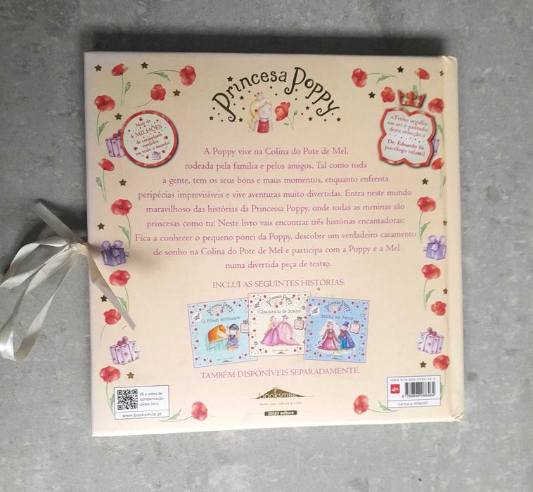 Livro- Histórias da Princesa Poppy- inclui 3 histórias de encantar