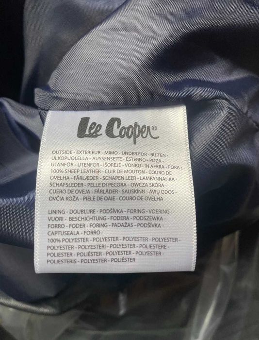 Lee Cooper kurtka męska 100% skóra owcza r. L model BRANDO kolor Navy