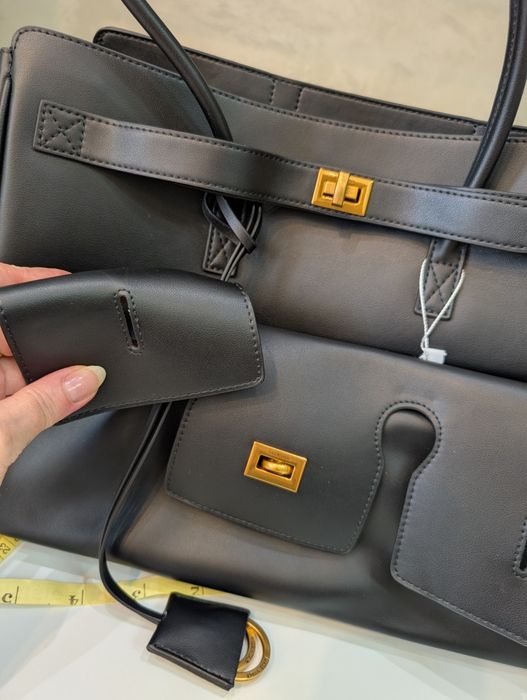Велика сумка Balenciaga Преміум абсолютно вся шкіряна сумочка