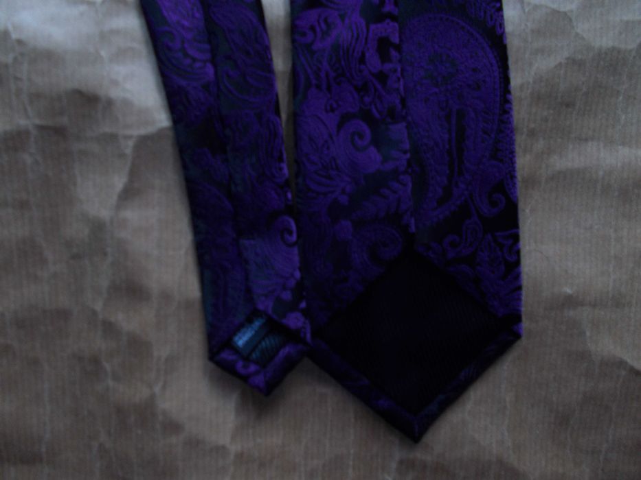 BARRY WONG Premium, Designerski, Nowy Krawat - Jedwab USA