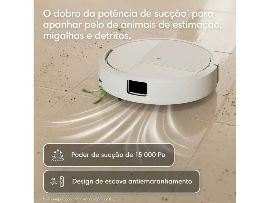 ARTIGO NOVO — Aspirador Robô iRobot Roomba 115 Combo Autoempty (Autonomia: 270 min - Branco)