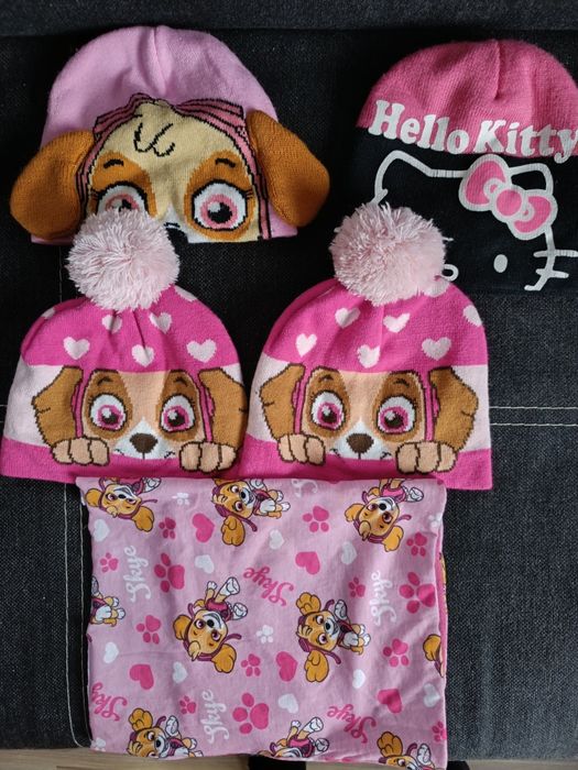 Czapeczki zimowe czapka psi patrol paw patrol dziewczynka
