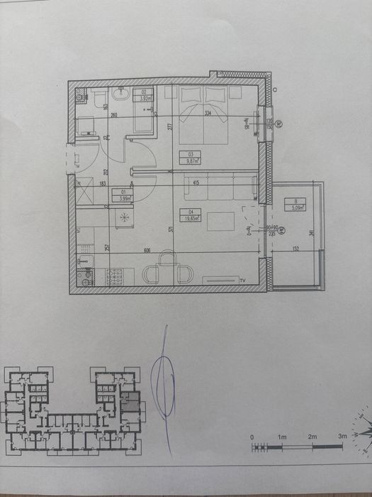 Mieszkanie 37,66 m2 Turka os.Borek