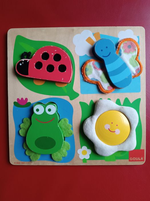 Дерев'яні пазли вживанні для найменших Goula