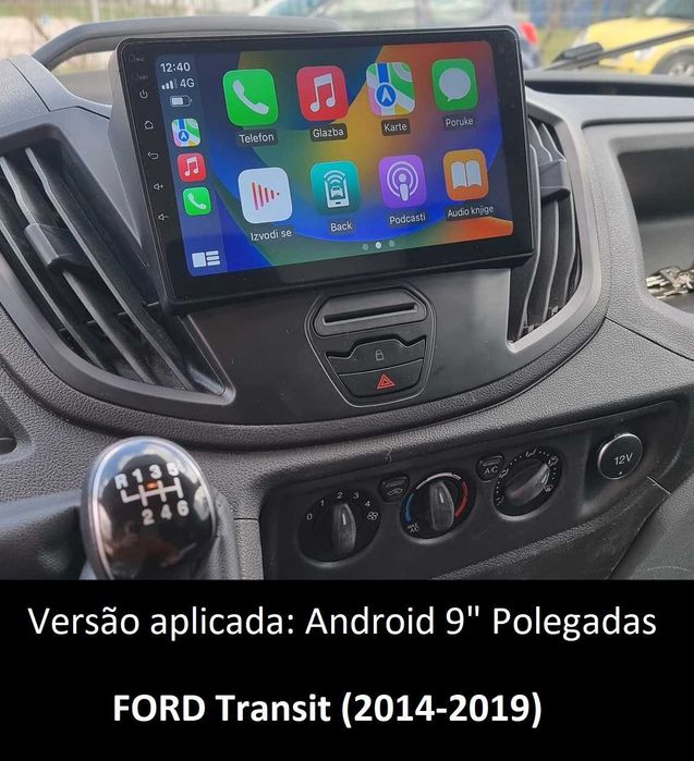 Rádio 2DIN • Ford TRANSIT • TOURNEO Connect / Custom  • Android 4+64GB