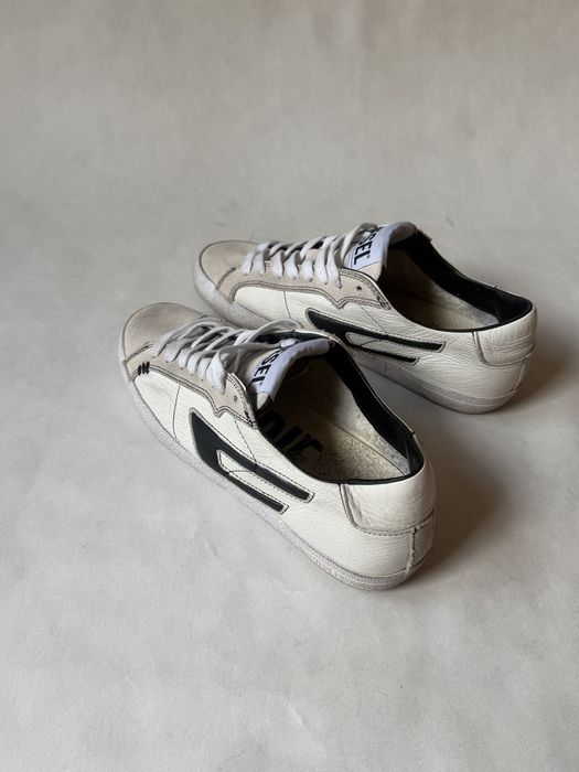 Diesel S-Leroji Low Sneakers White/Black D Logo Shoes кеды кроссовки дизель
