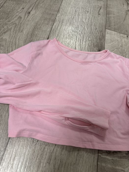 Кроп топ нежно розовый