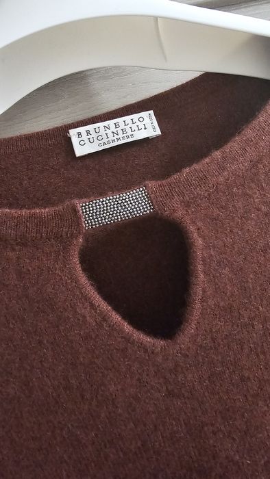 Brunello Cucinelli  базовый свитер  шерсть, кашемир, шелк л/м