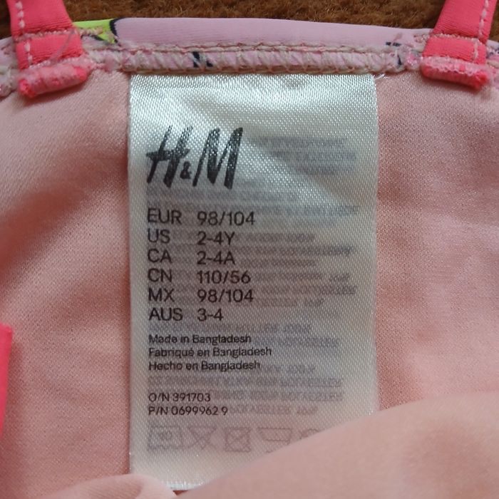 Strój kąpielowy 98/104 koniki jednorożec h&m