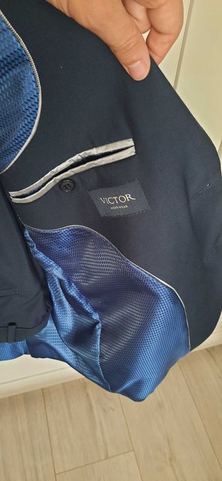 Garnitur męski victor granatowy 170/100/88