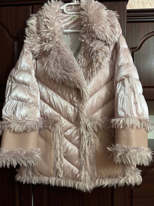 Пальто парка рожева М