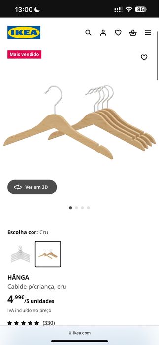 Cabides de criança, Hänga, IKEA