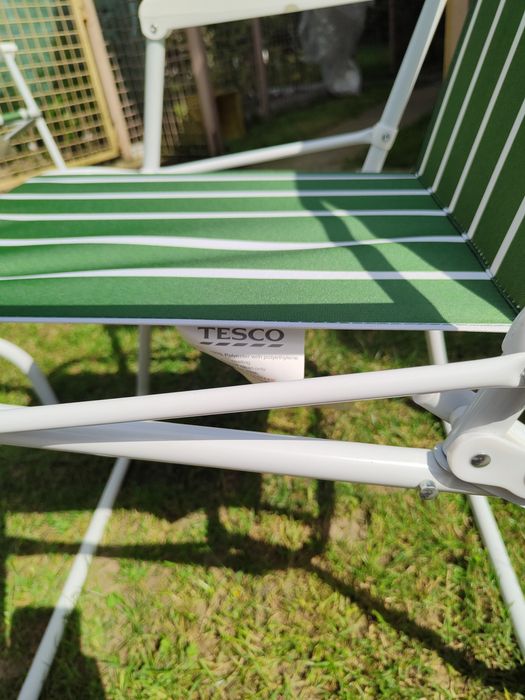 Zestaw mebli ogrodowych Tesco!! okrągły stół 4 krzesła i parasol