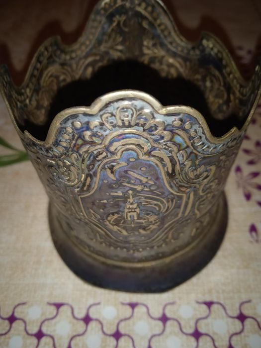 Подстаканник мельхиоровый