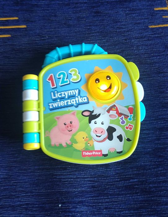 Zabawka interaktywna - książeczka / grająca / świecąca / mówiąca !