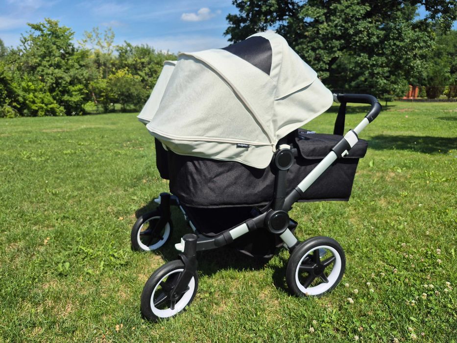 Wózek Bugaboo Donkey 3 Duo Twin Misty White - bliźniaczy