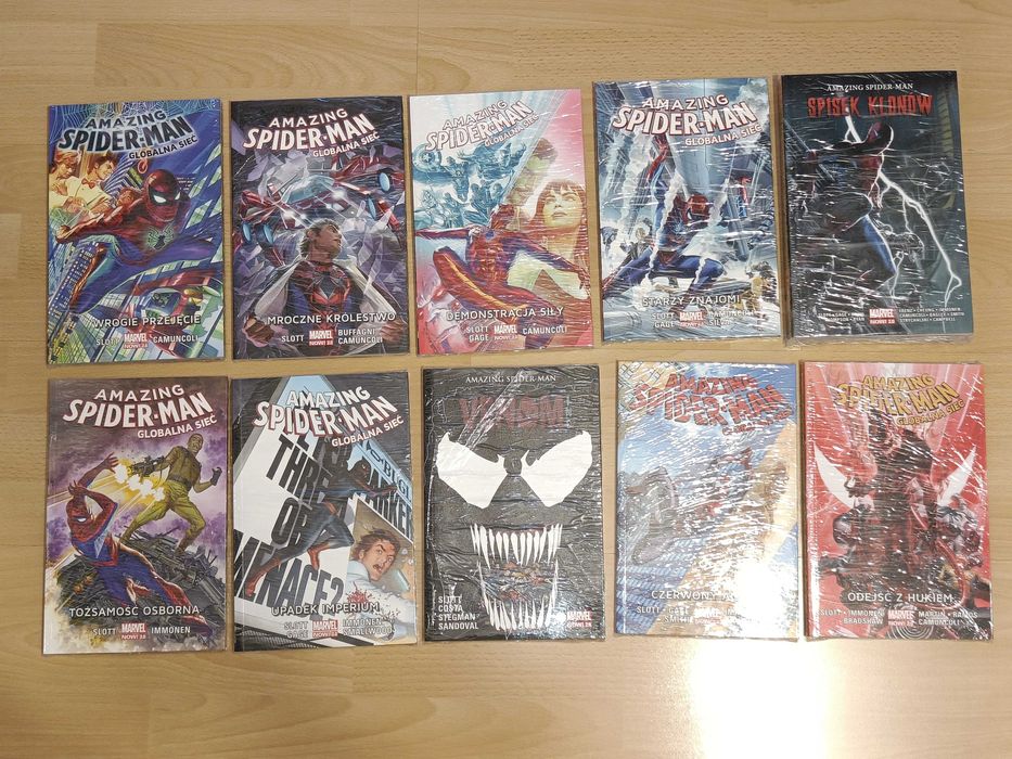 The Amazing Spider-Man: Globalna sieć tom 1-10 Venom Inc. Spisek Klonów