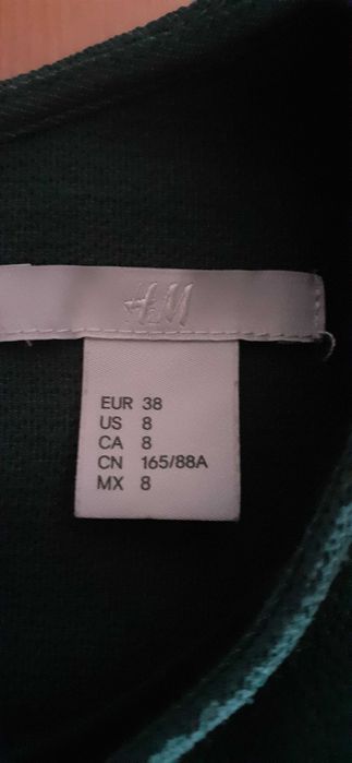 Sukienka H&M butelkowa zieleń