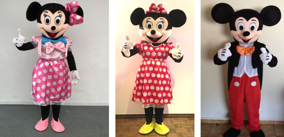 !!Fatos de Mascotes - PANDA, MICKEY, MINNIE - animação festas!!