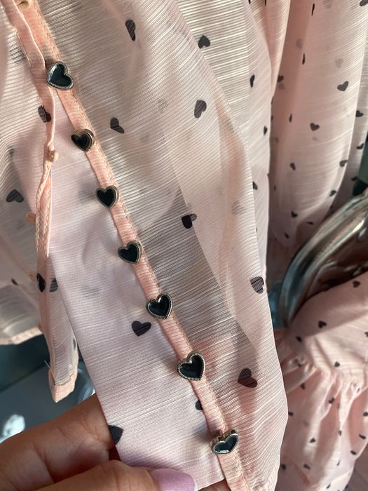 Piękny komplet puder,serca,Zimmerman,lux!