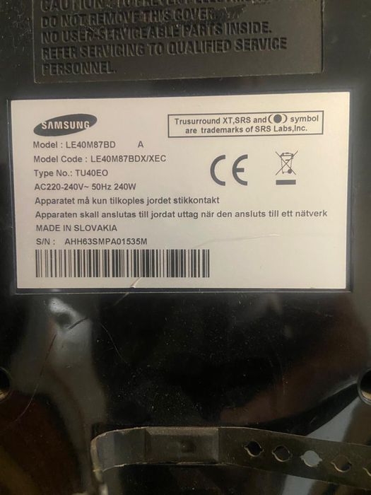 Телевізор SAMSUNG 40ʼʼ