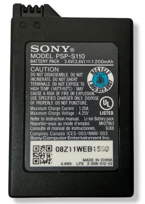 Bateria para Console Sony PSP