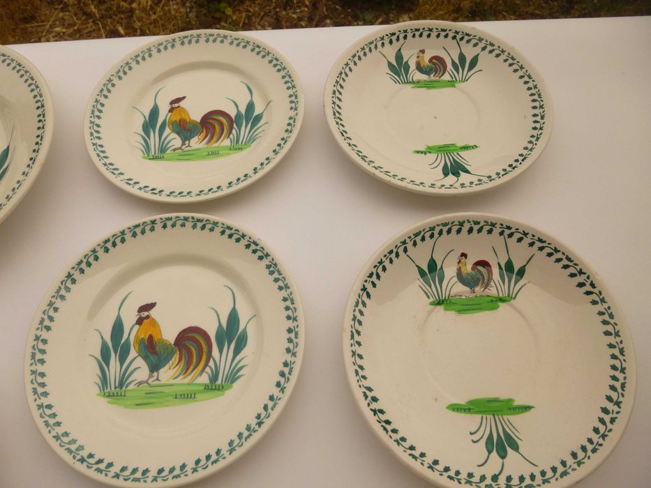 Conjunto de louça pintada a mão, Portugal ca. 1940