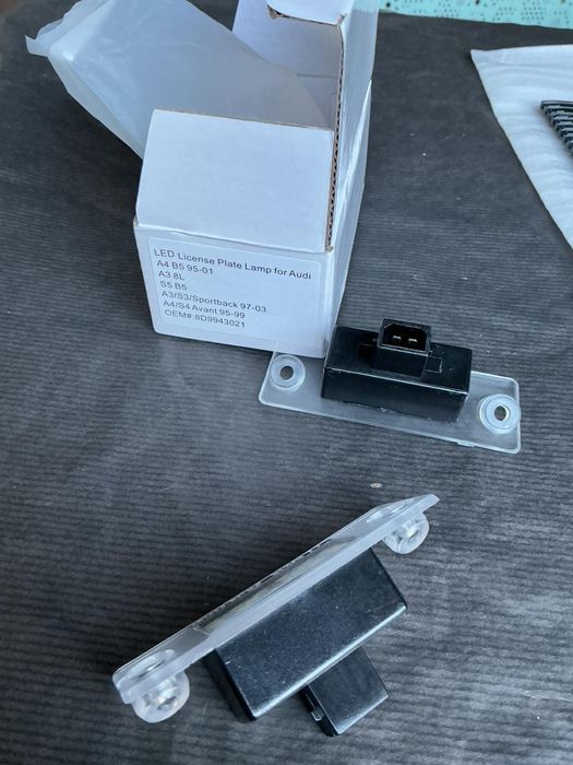 Подсветка номера Audi A3 A4 S4 B5 led освітлення мото