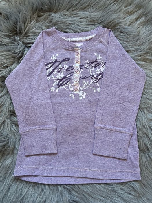 Bluzka koszulka z długim rękawem dziewczęca H&M 86