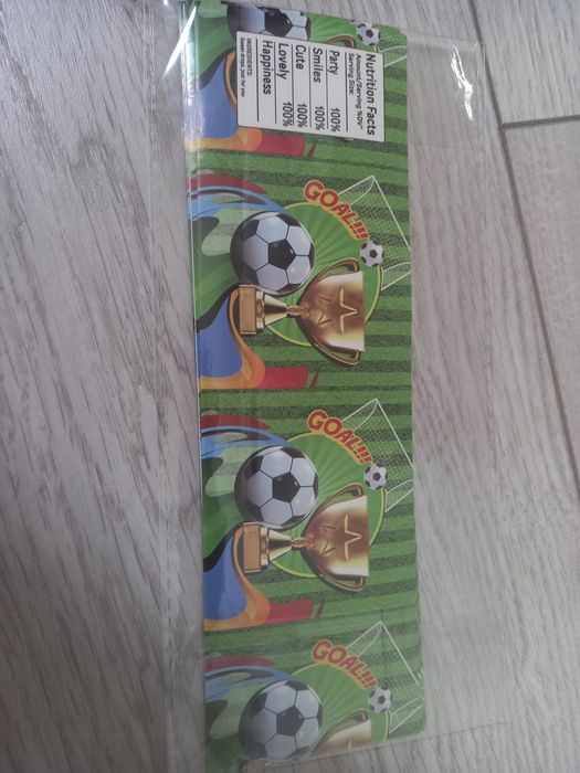 Artigos festa aniversário futebol: Sacos, balões, etiquetas
