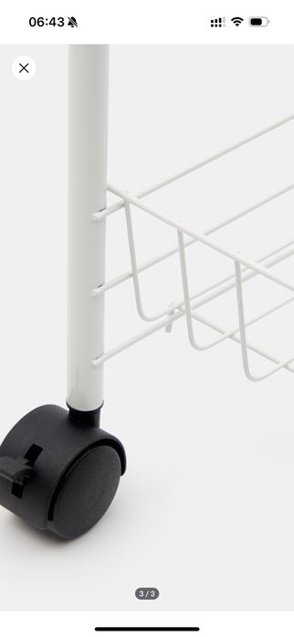 Металева біла полиця